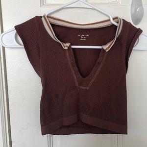 brown Urban Outfitters Crop Top